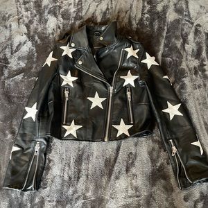 BLANKNYC star leather jacket